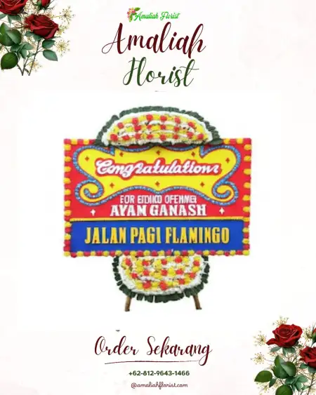 Sewa Papan Bunga Gedung Soka